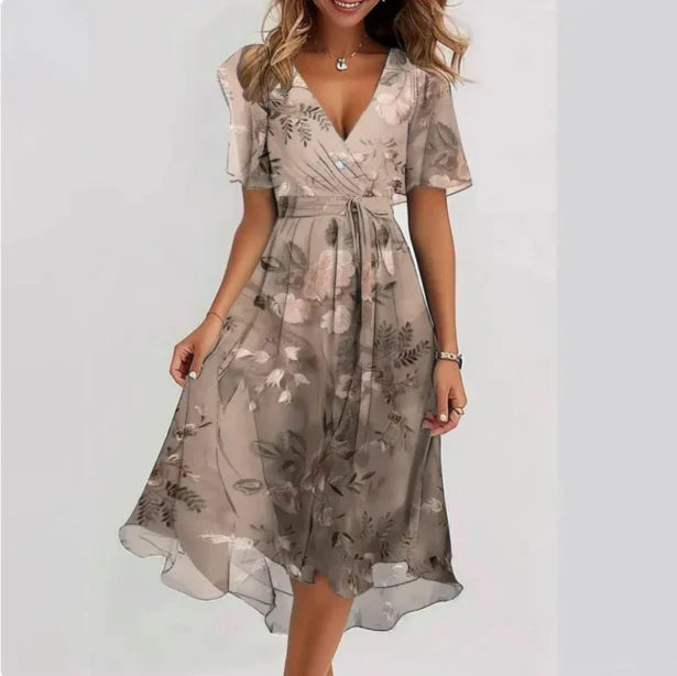 Annegret | Damen Kleid mit V-Ausschnitt Kraus Modehaus Women Dress