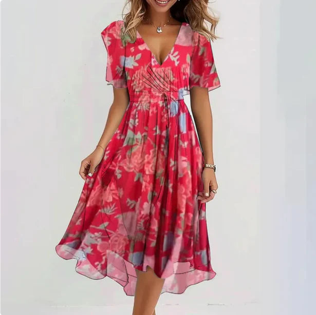 Annegret | Damen Kleid mit V-Ausschnitt Kraus Modehaus Women Dress