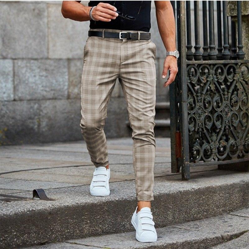 Stylische Herren Chinohose mit Karomuster – Sascha Qualität Kraus Modehaus Men Pants