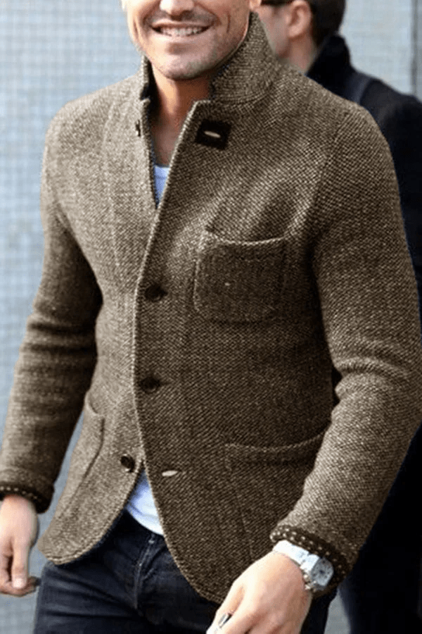 Wolfhart | Eleganter Herren Daunenblazer mit Knöpfen – Stilvoller Komfort Kraus Modehaus Men Coat